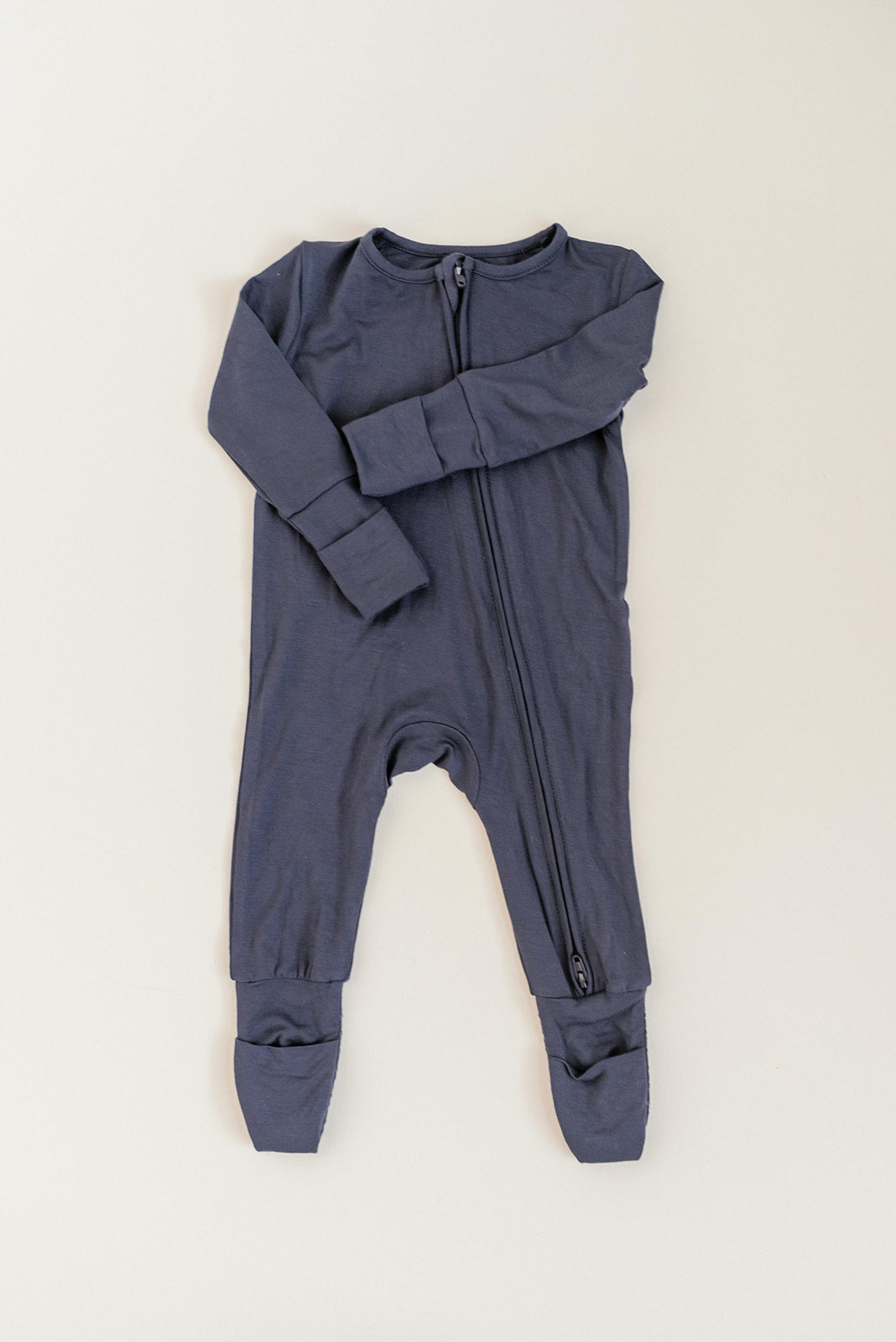 Navy Blue Bamboo Convertible Jumpsuit (0-3 Months)