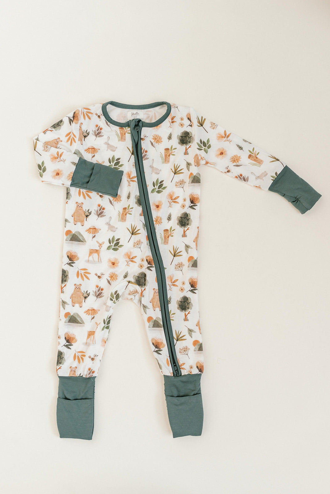 Forest Bamboo Convertible Jumpsuit (0-3 Months)