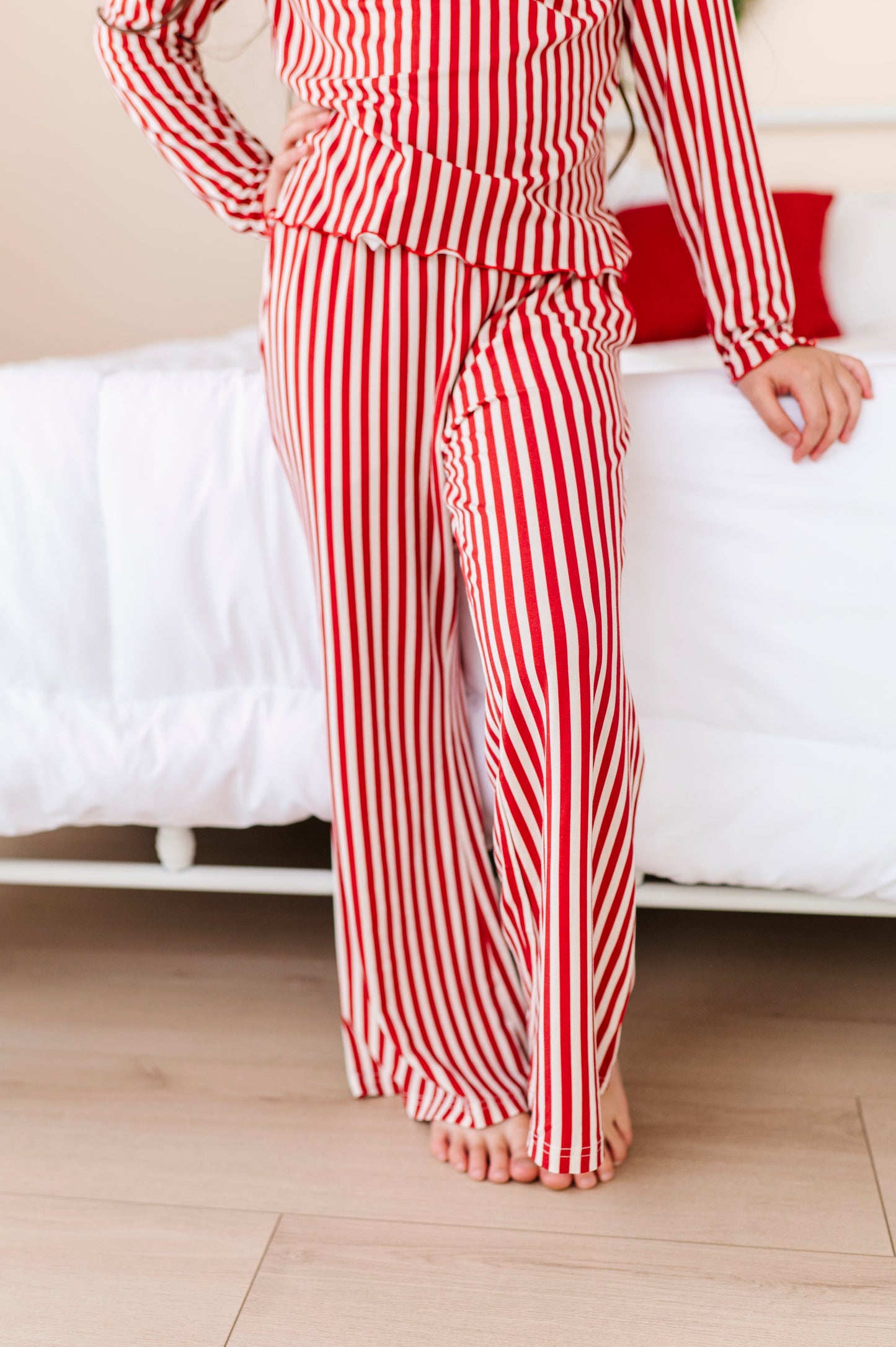 Red Stripes | GIRLS WIDE-LEG PAJAMA SET