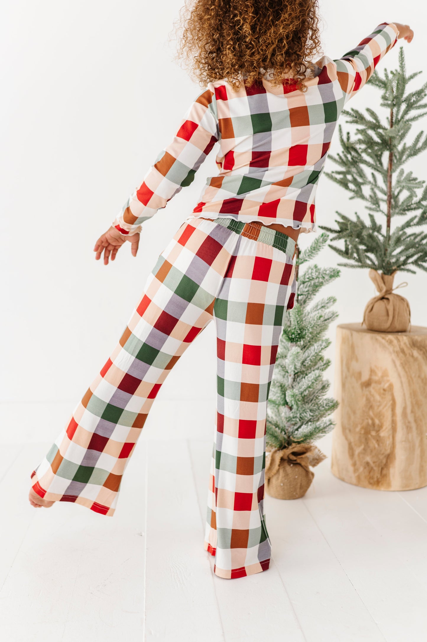 Holiday Plaid | GIRLS WIDE-LEG SET