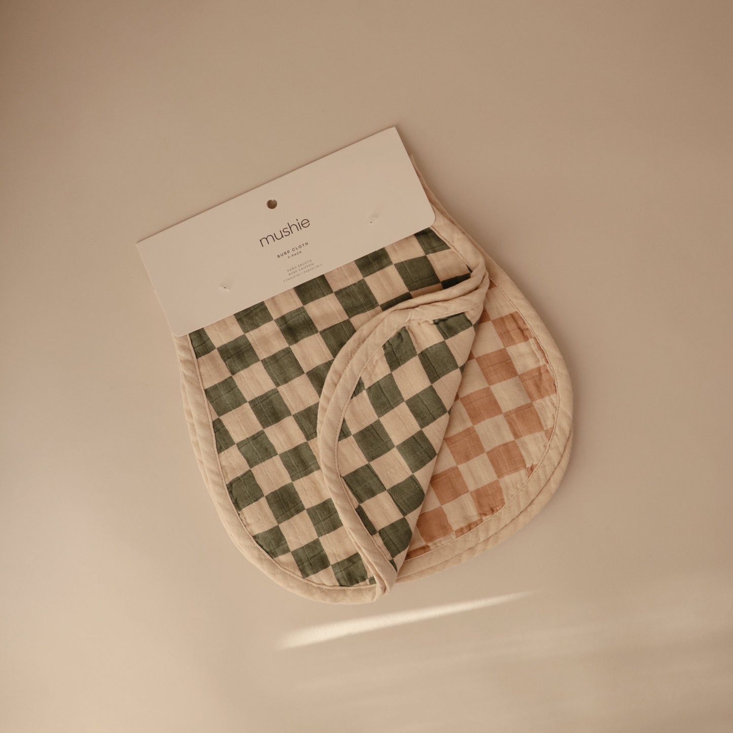 Organic Cotton Muslin Burp Cloth (2-Pack)-Multiple Color Options