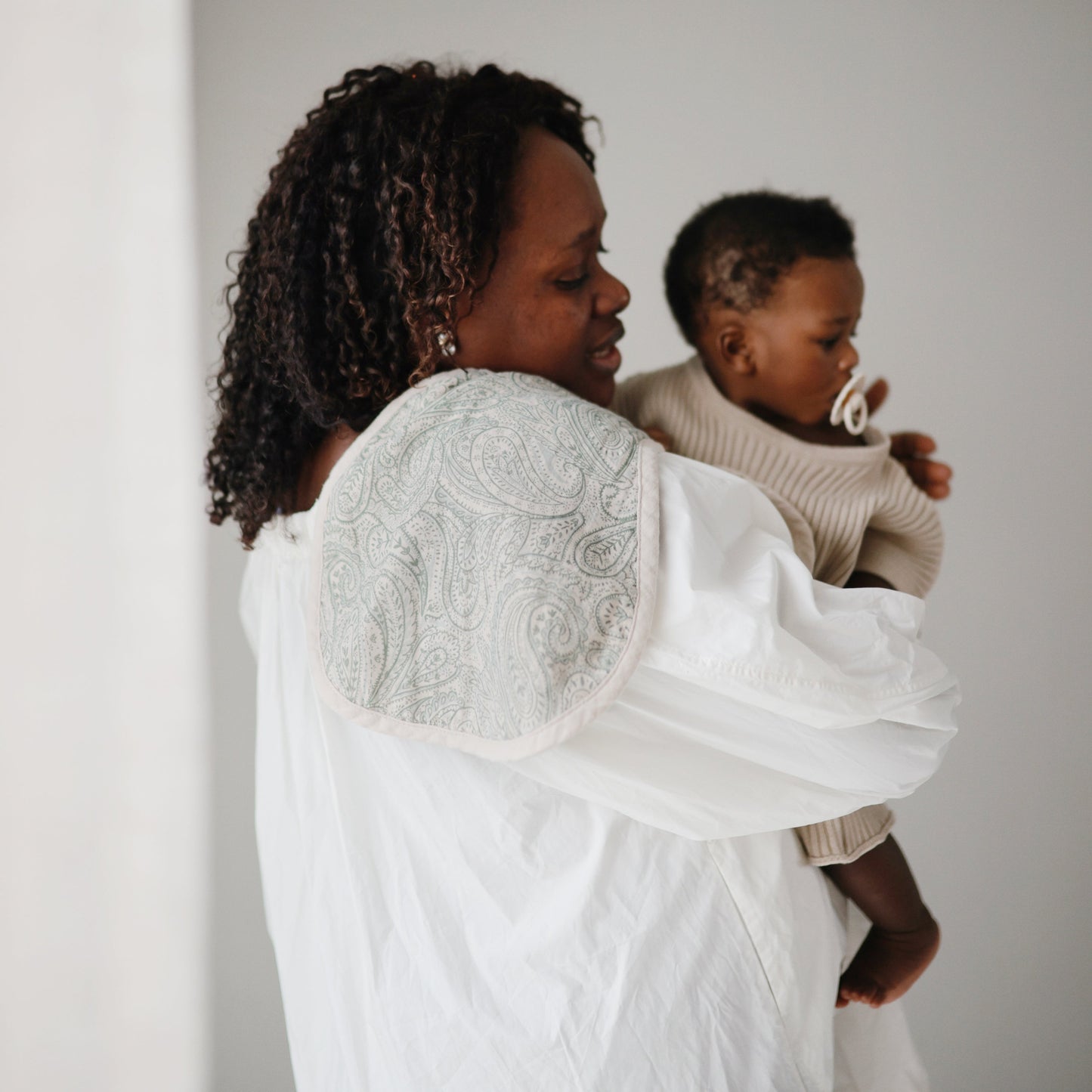 Organic Cotton Muslin Burp Cloth (2-Pack)-Multiple Color Options