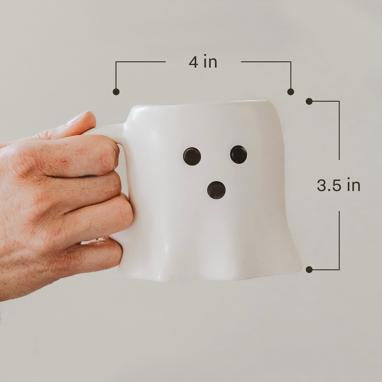 Black Ghost 12oz. Figurine Coffee Mug