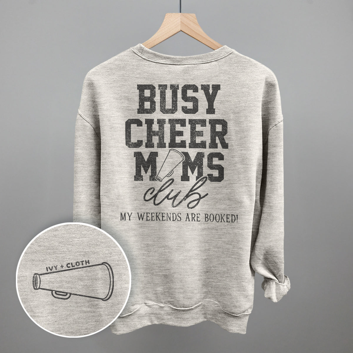 Busy Cheer Moms Club (Back Print) Tee/Sweatshirt- Multiple Options