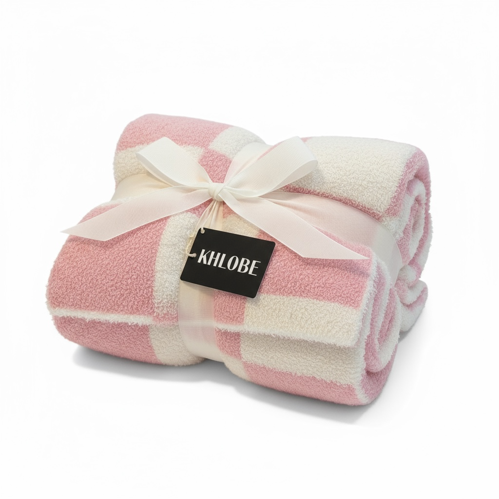 Dream Blanket - Pink Checker