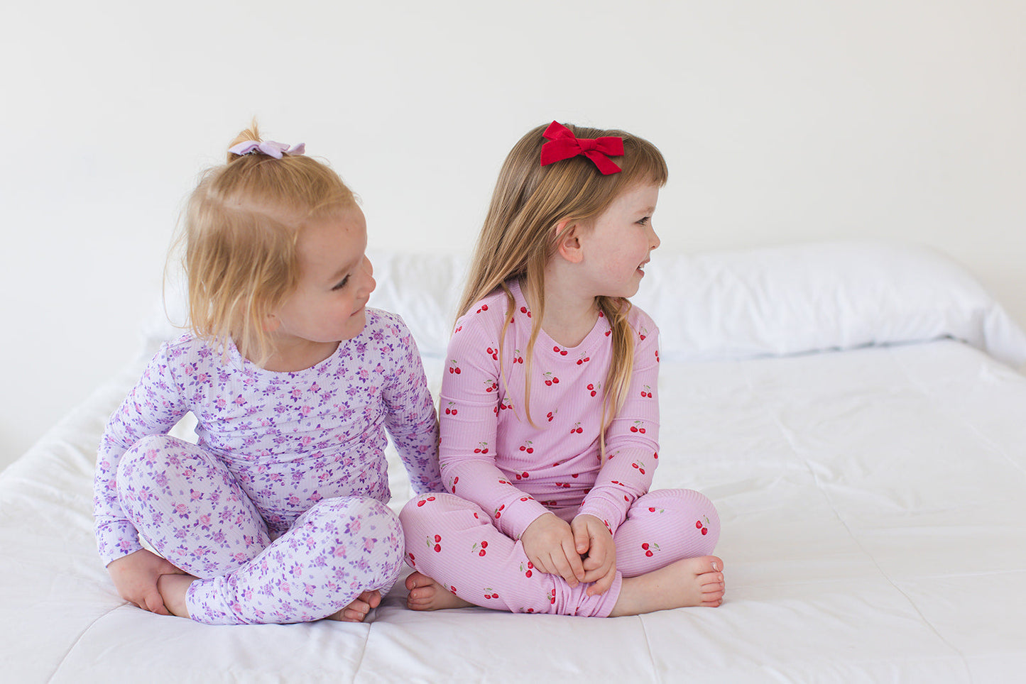 Cherry Ribbed Pajama Set