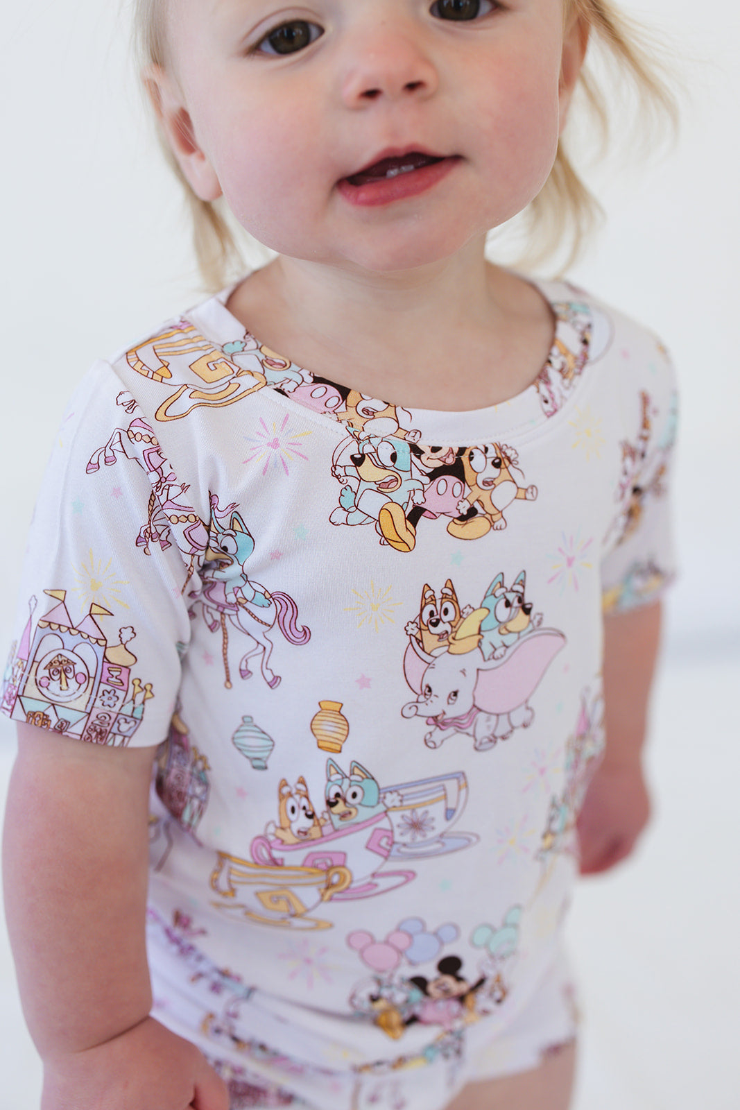 Pastel Park 2-Piece Pajama Short Set