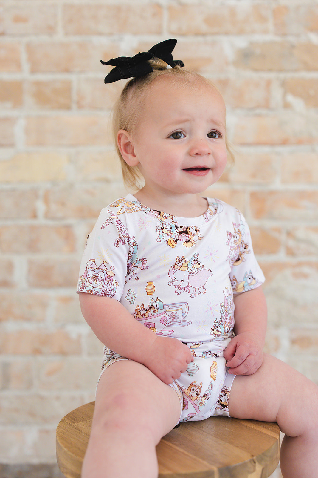Pastel Park 2-Piece Pajama Short Set