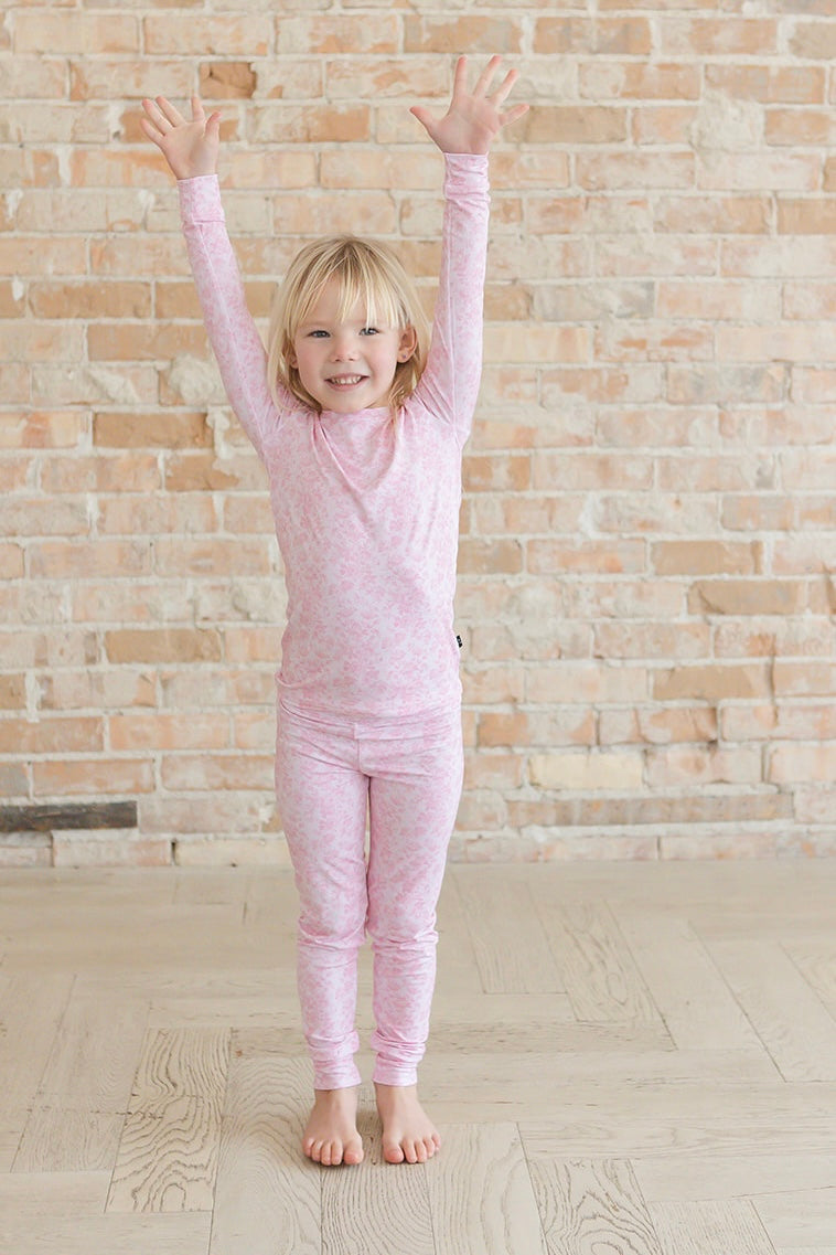 Pink Toile 2-Piece Pajama Set