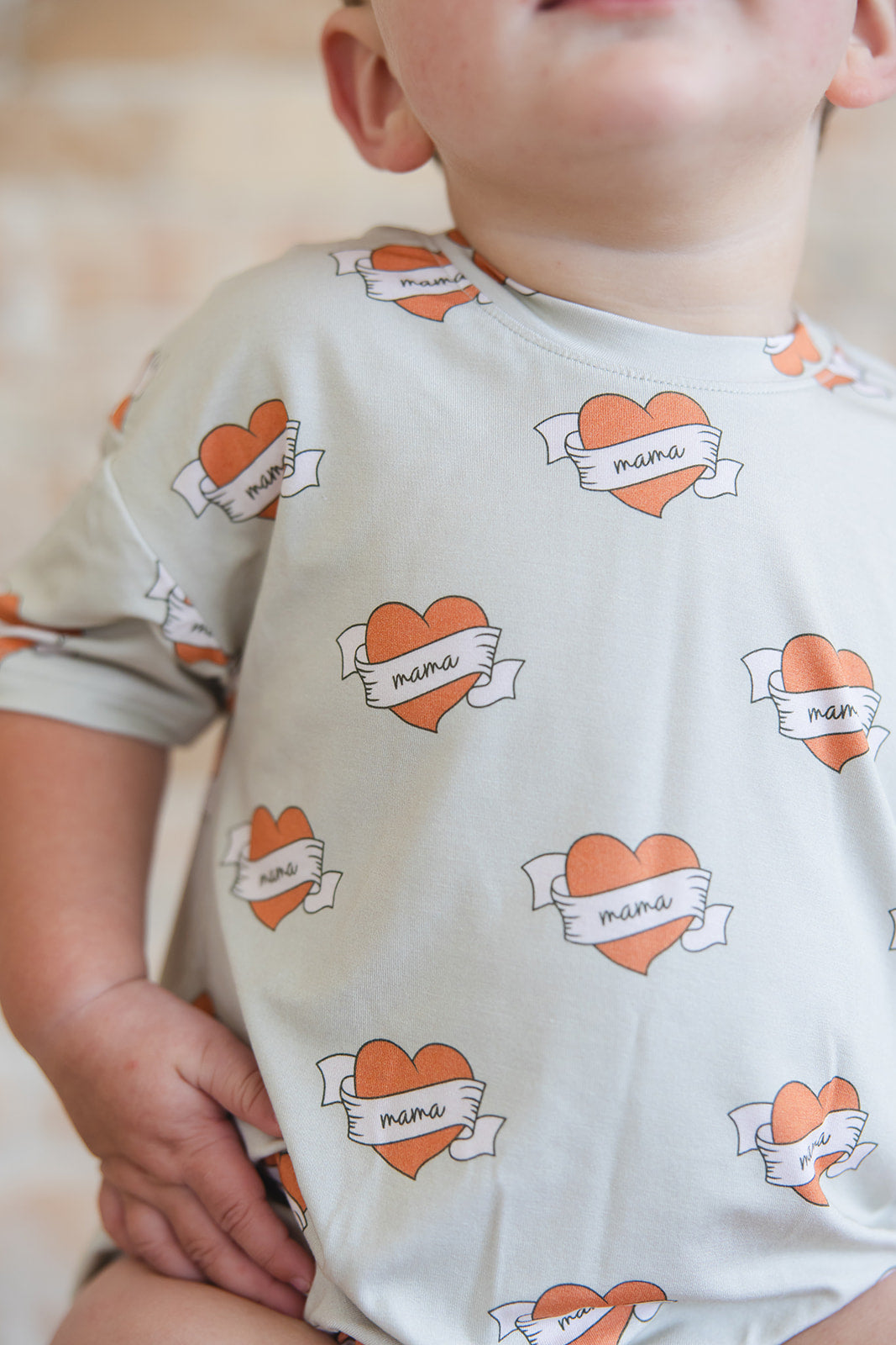 Tattoo Hearts Bubble Tee Romper