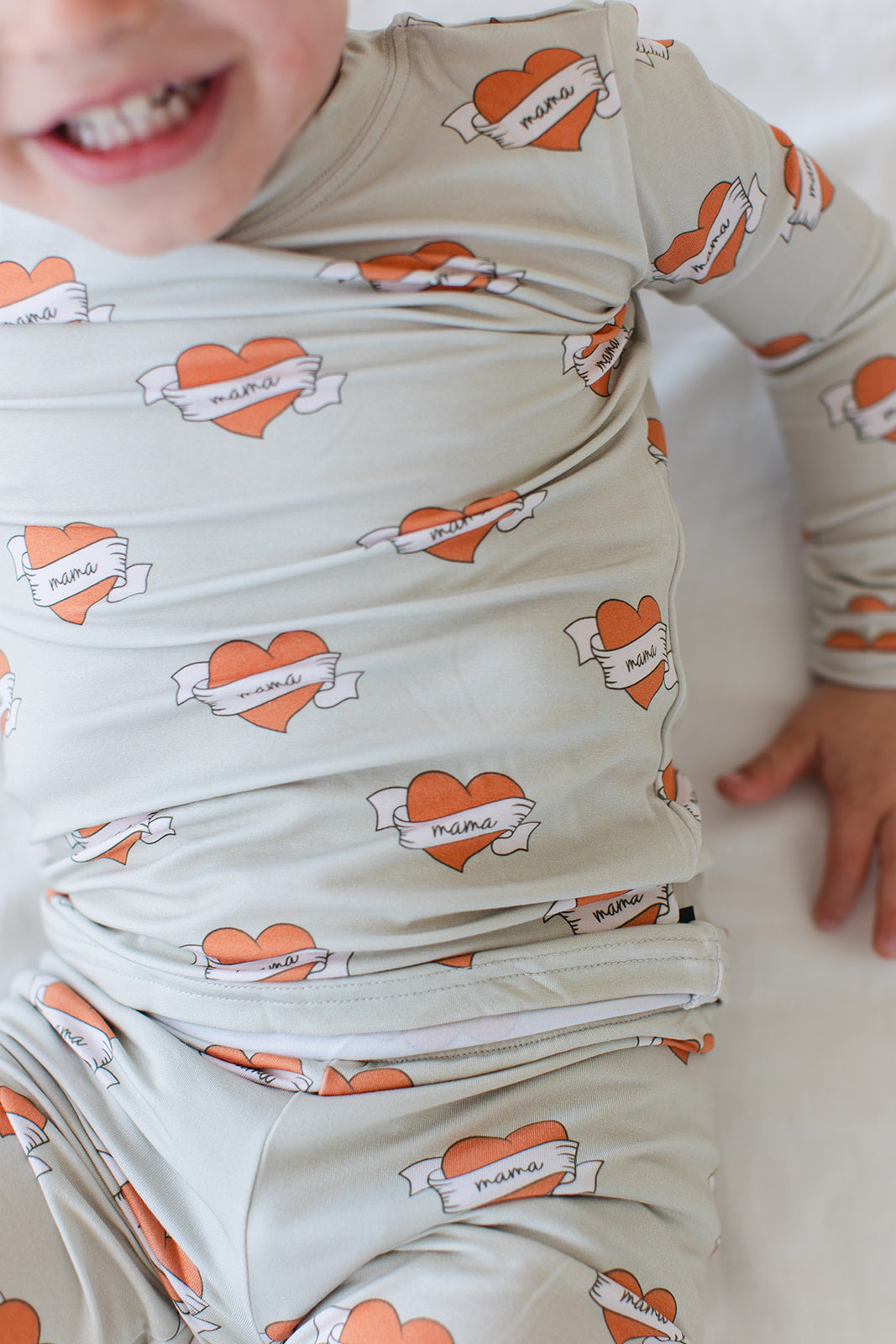 Tattoo Hearts 2-Piece Pajama Set