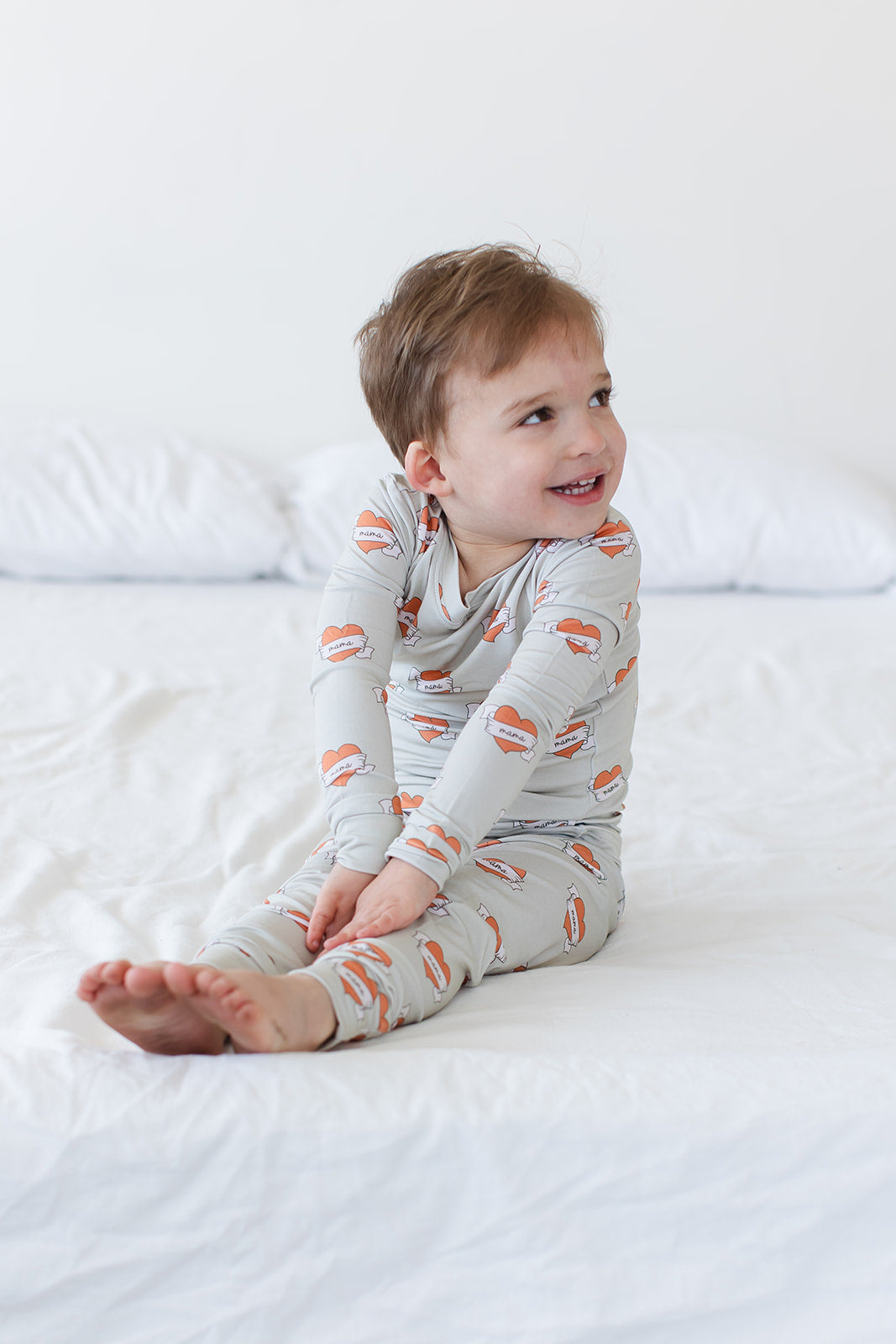 Tattoo Hearts 2-Piece Pajama Set