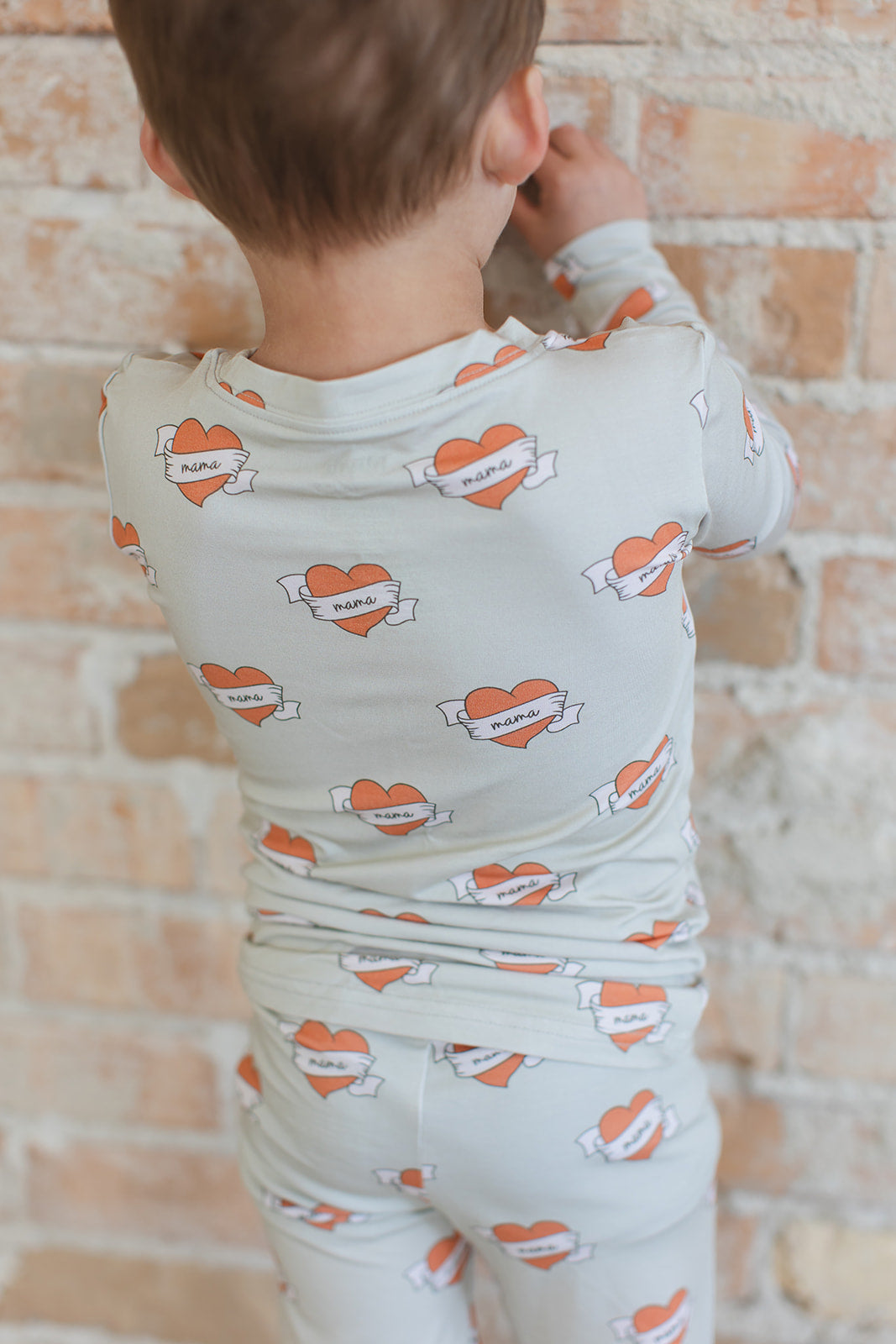 Tattoo Hearts 2-Piece Pajama Set