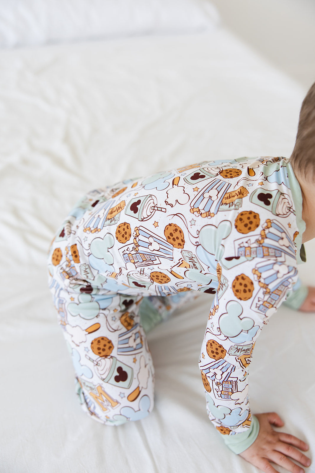 Snacks 2-Piece Pajama Set- Green