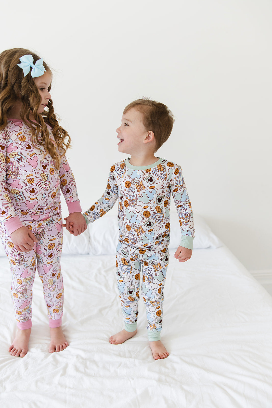 Snacks 2-Piece Pajama Set- Green