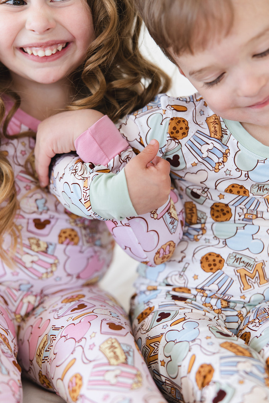 Snacks 2-Piece Pajama Set- Green