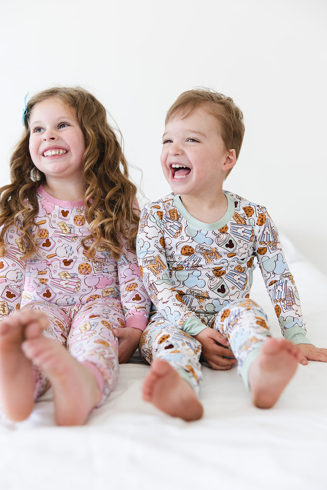 Snacks 2-Piece Pajama Set- Green