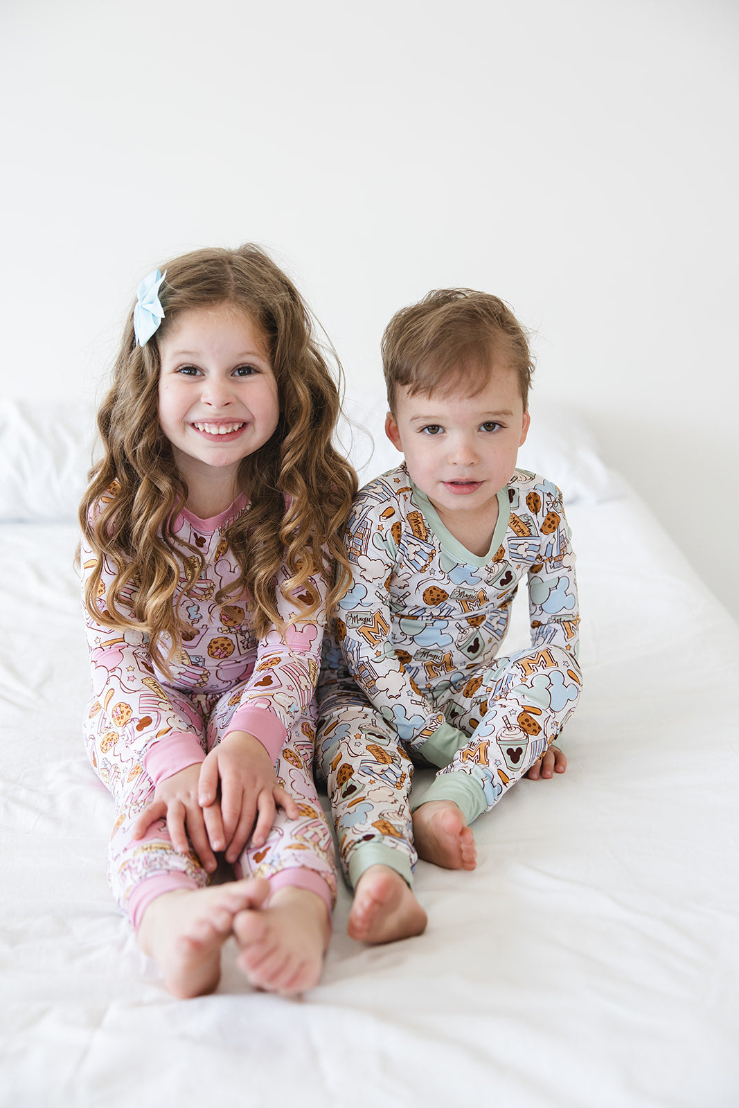 Snacks 2-Piece Pajama Set- Green