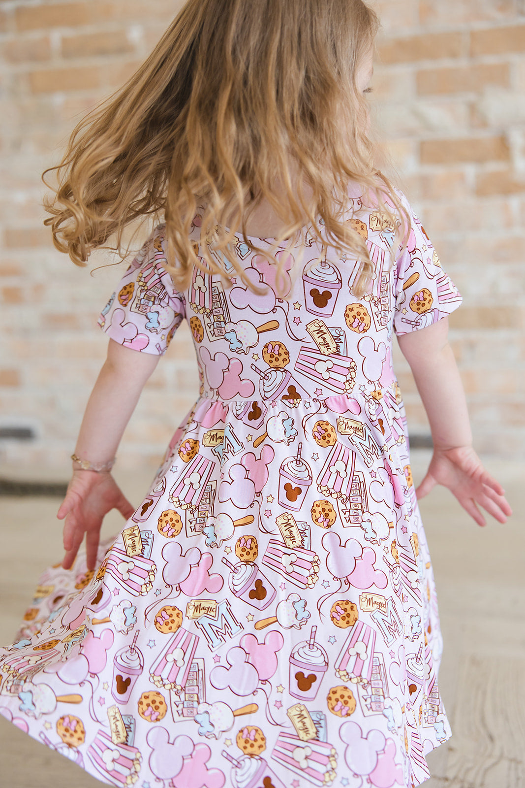 Snacks Dress- Pink