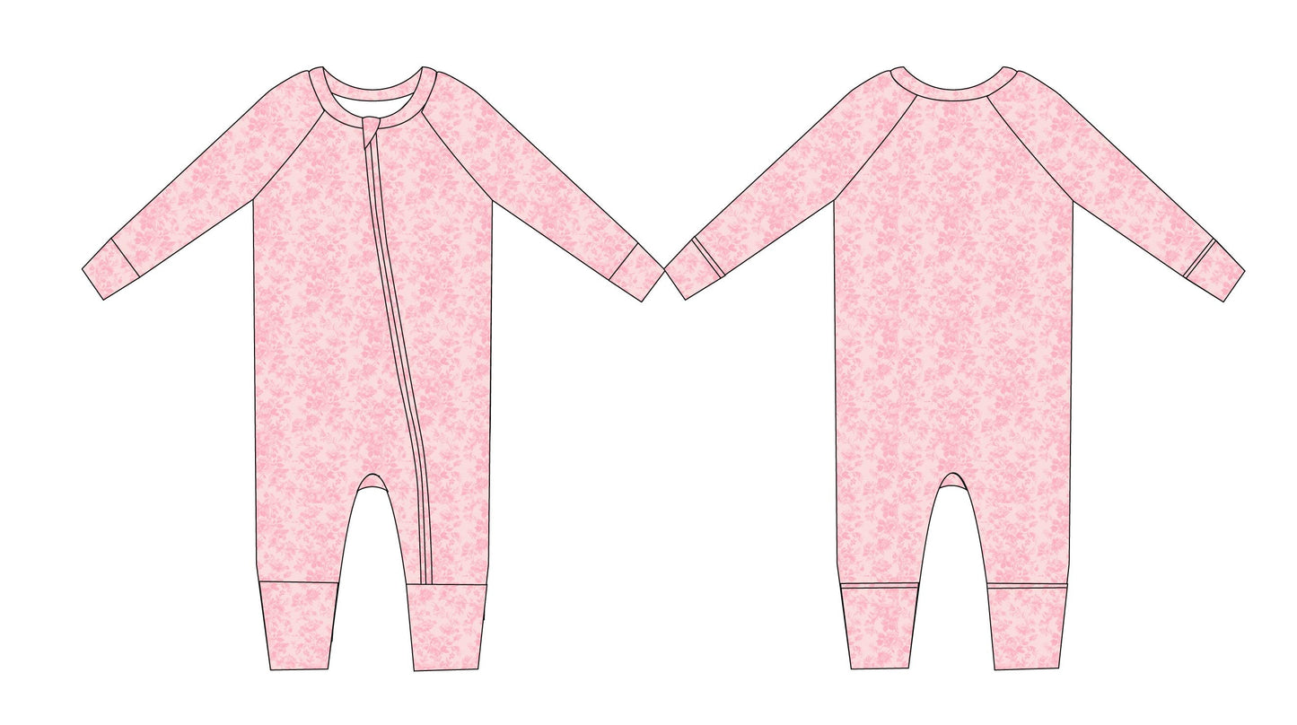 Pink Toile Zippy Pajama