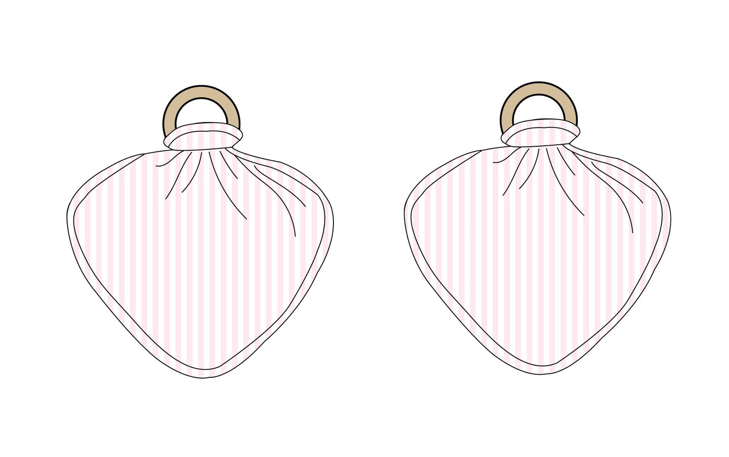 Pink Stripes Lovey