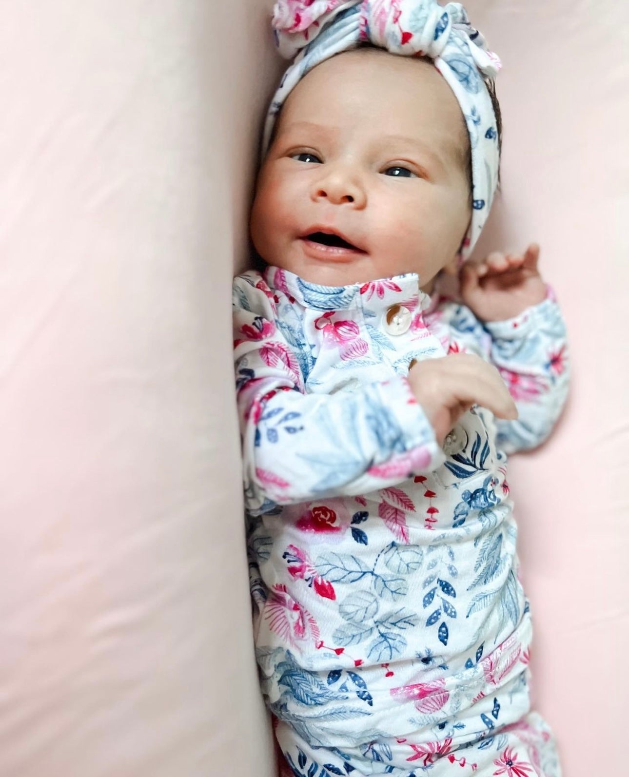 Bloom Newborn Outfit With Hat/Headband Option