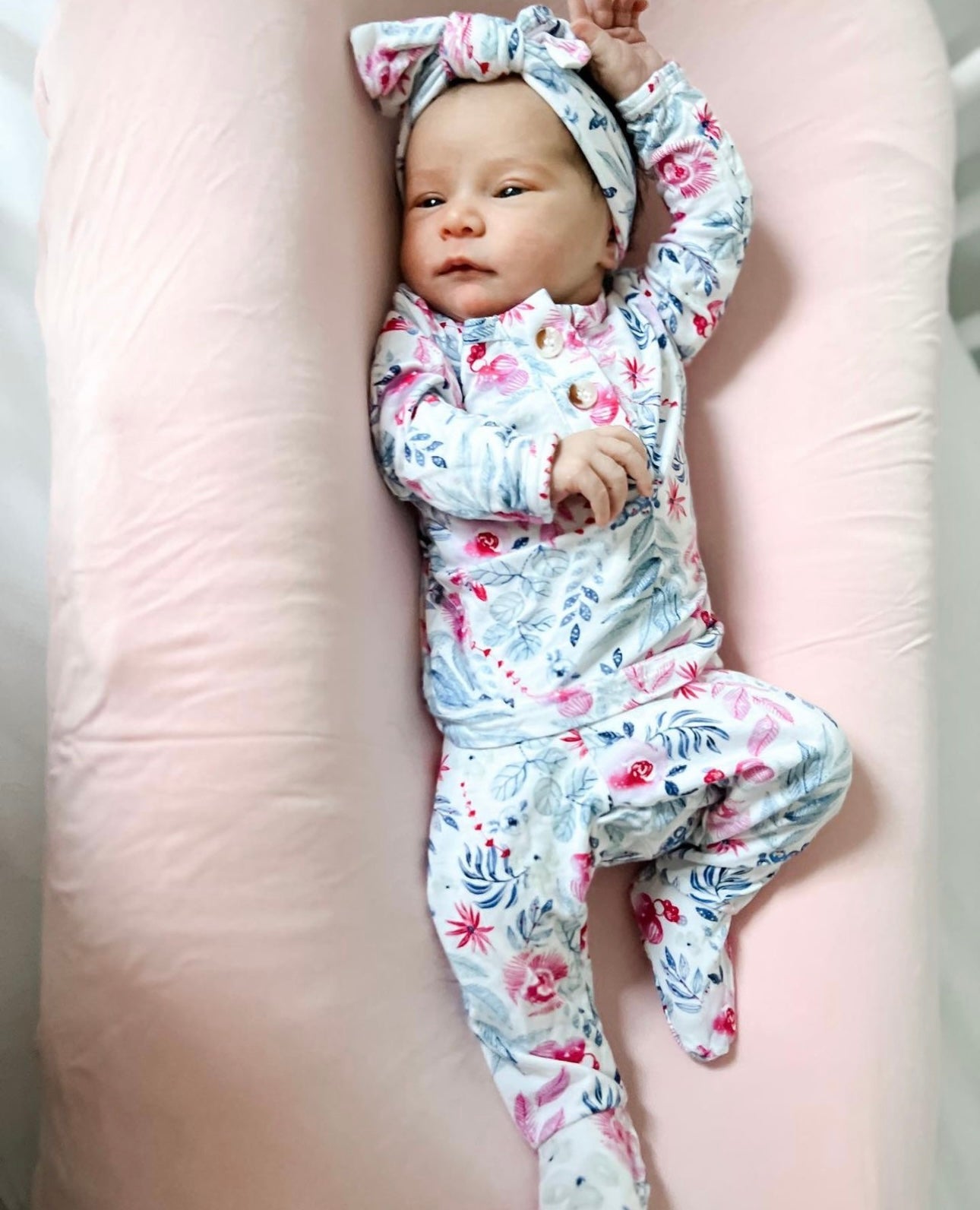 Bloom Newborn Outfit With Hat/Headband Option