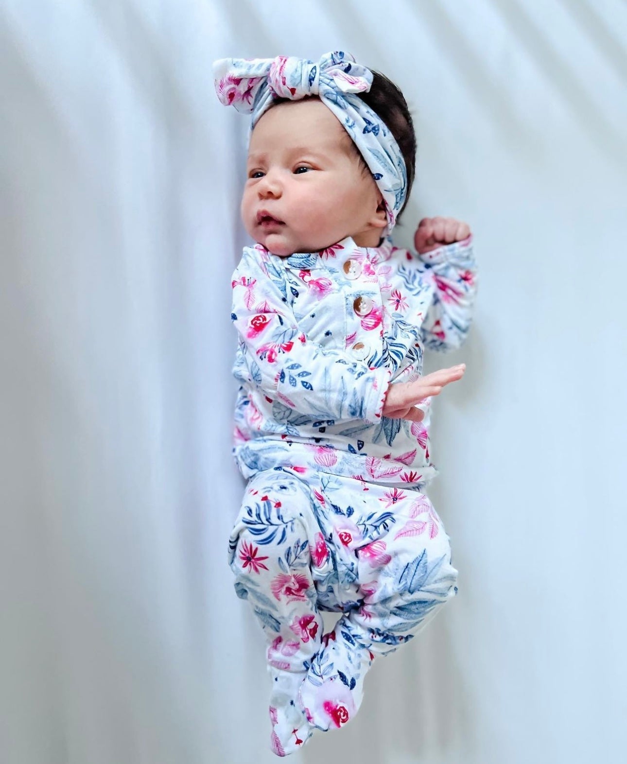 Bloom Newborn Outfit With Hat/Headband Option