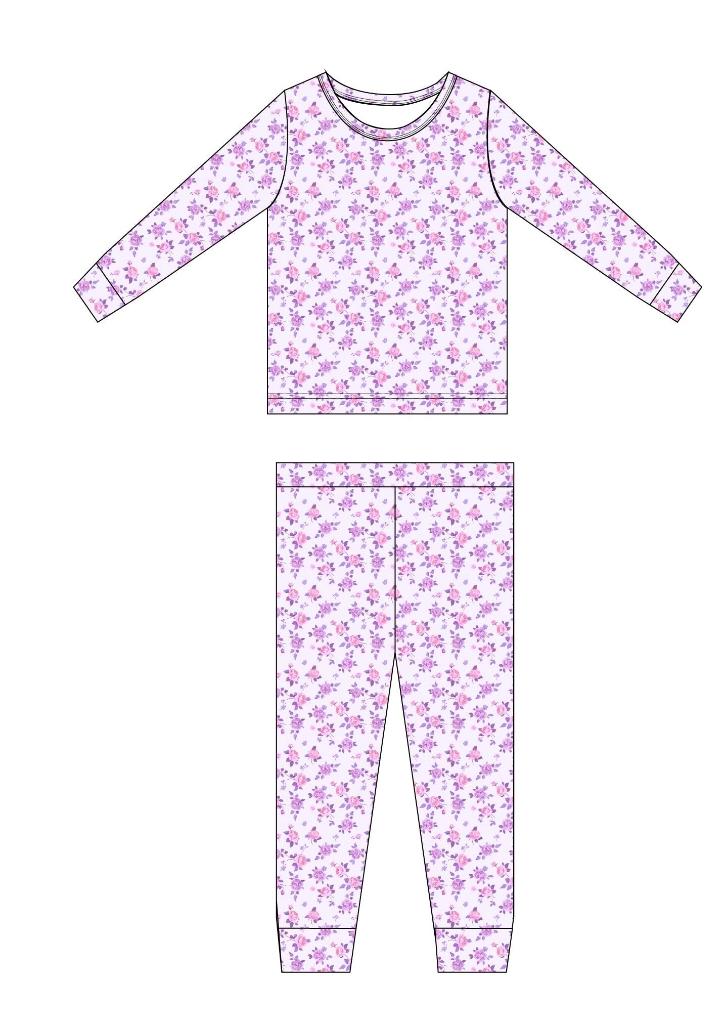 Kapri Ribbed 2-Piece Pajama Set