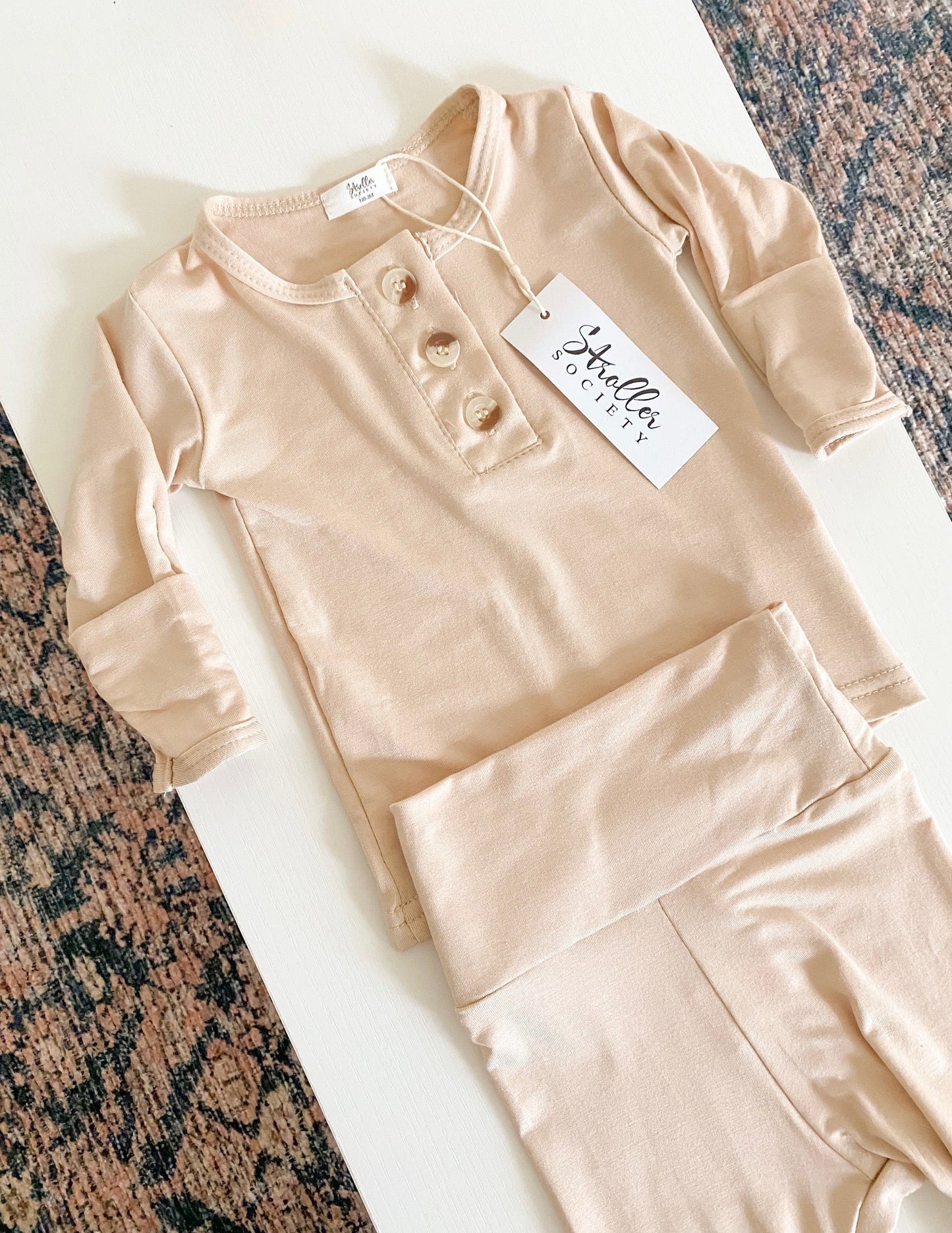 Sand Baby Outfit Set With Hat/Headband Option (Newborn-12 months sizes)