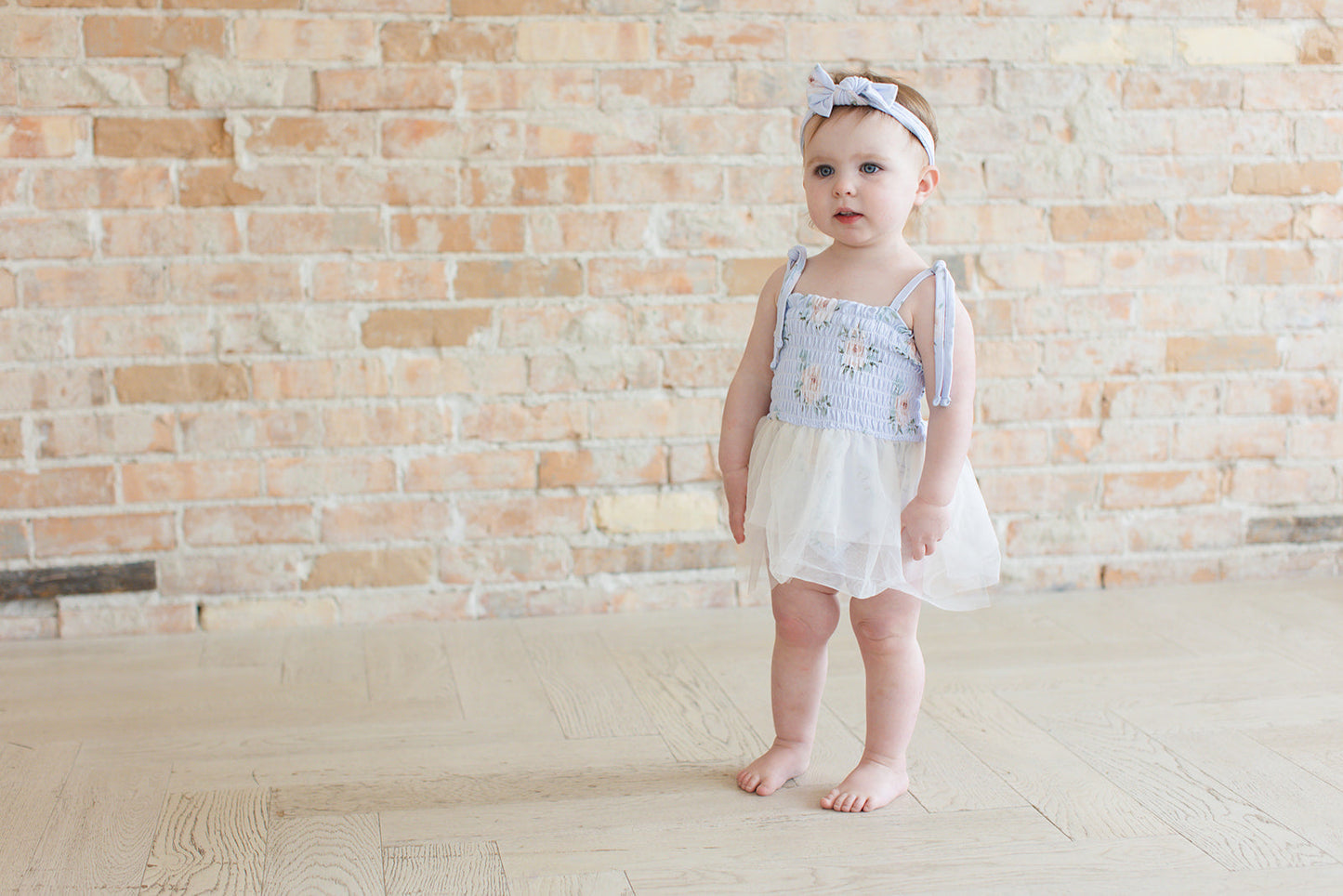 Cosette Smocked Tulle Bodysuit Dress
