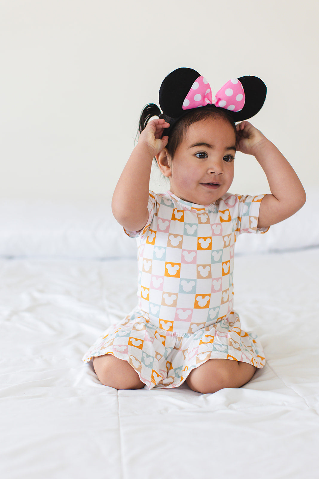 Checkerboard Charm Bodysuit Dress