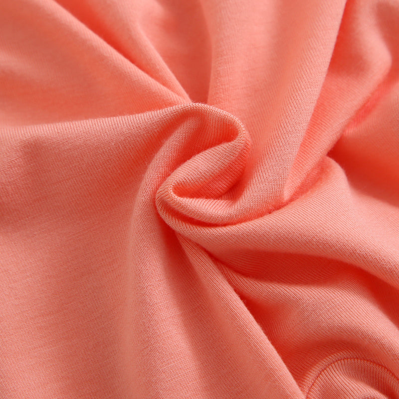 Joyful Coral Bamboo Swaddle Blanket
