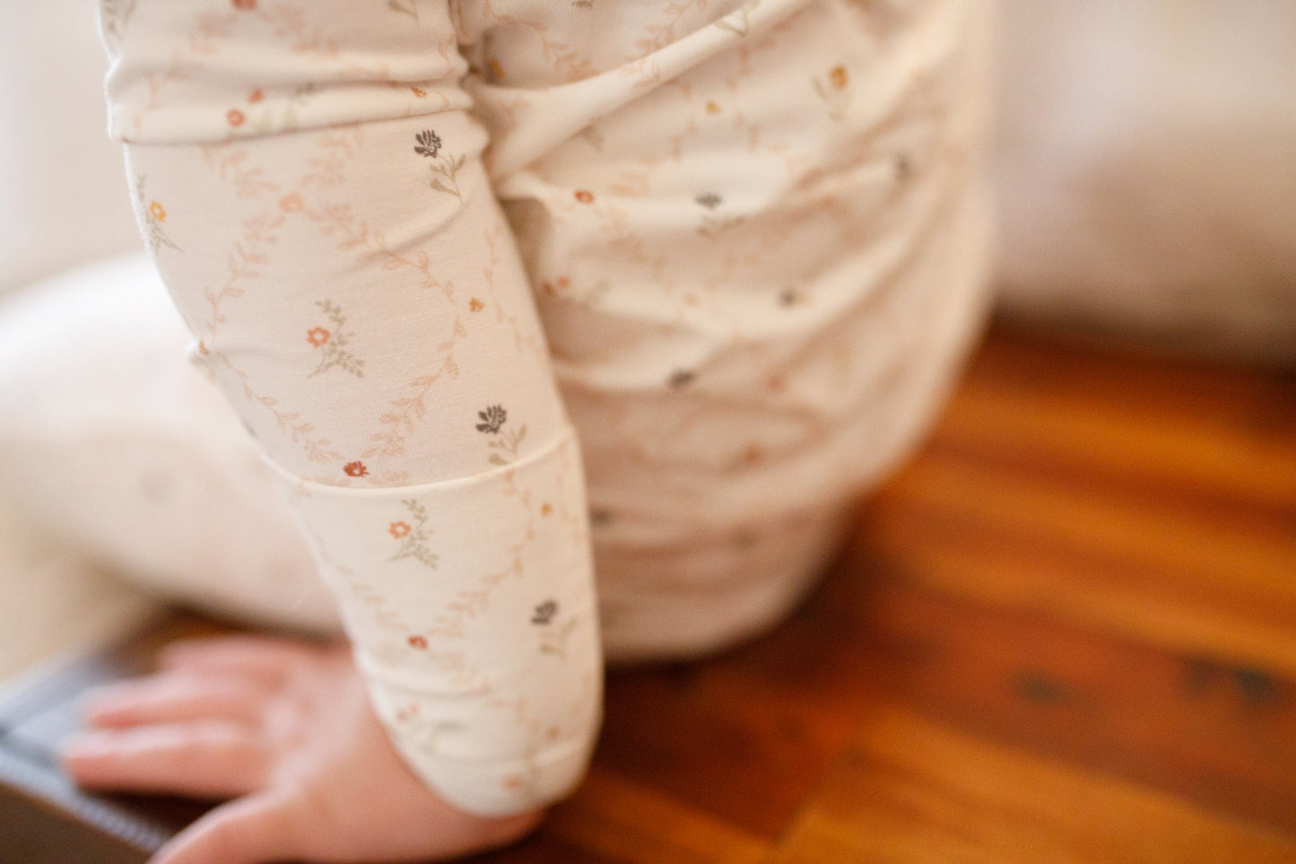 Vintage Blooms 2-Piece Henley Bamboo Pajamas
