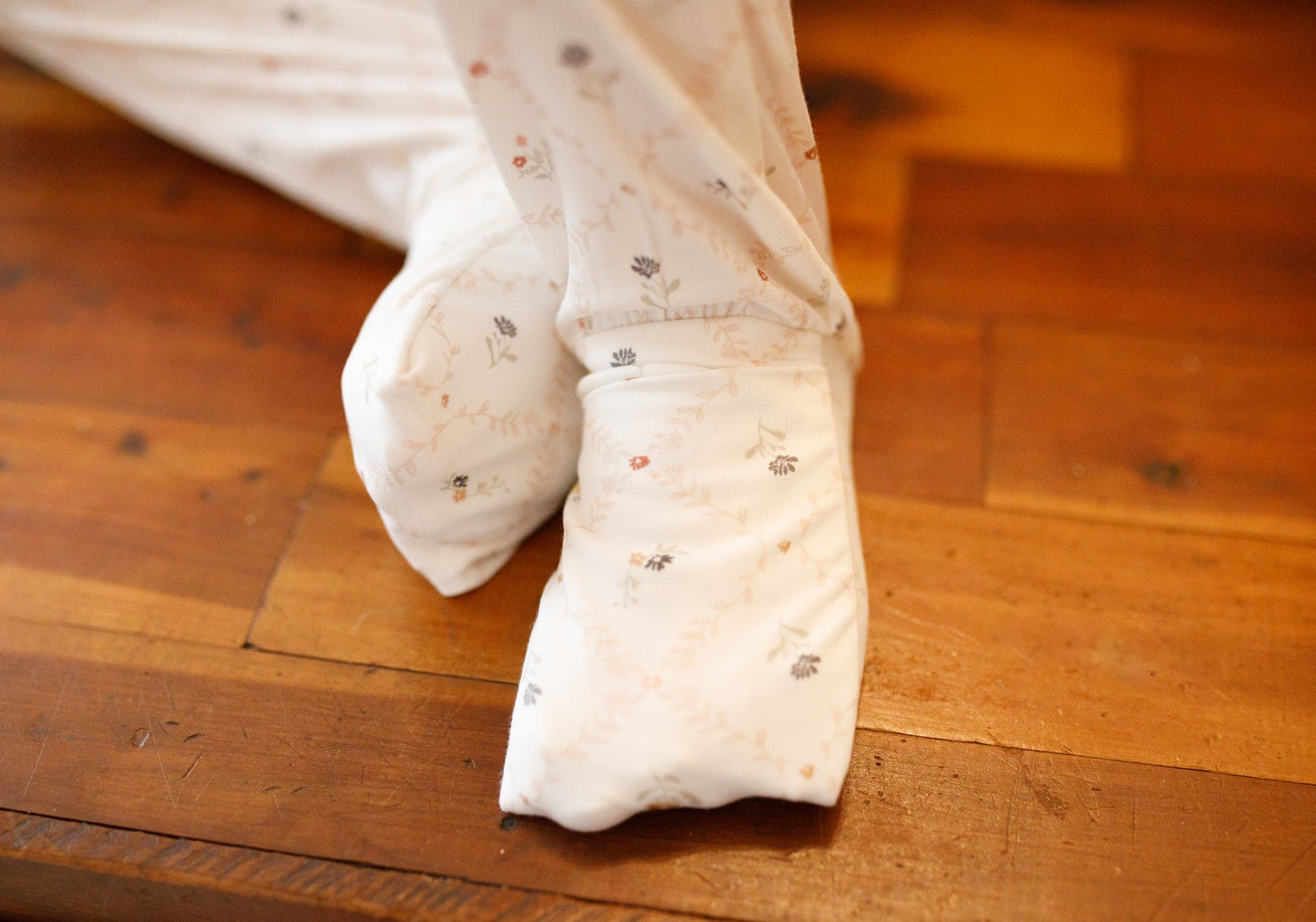 Vintage Blooms 2-Piece Henley Bamboo Pajamas