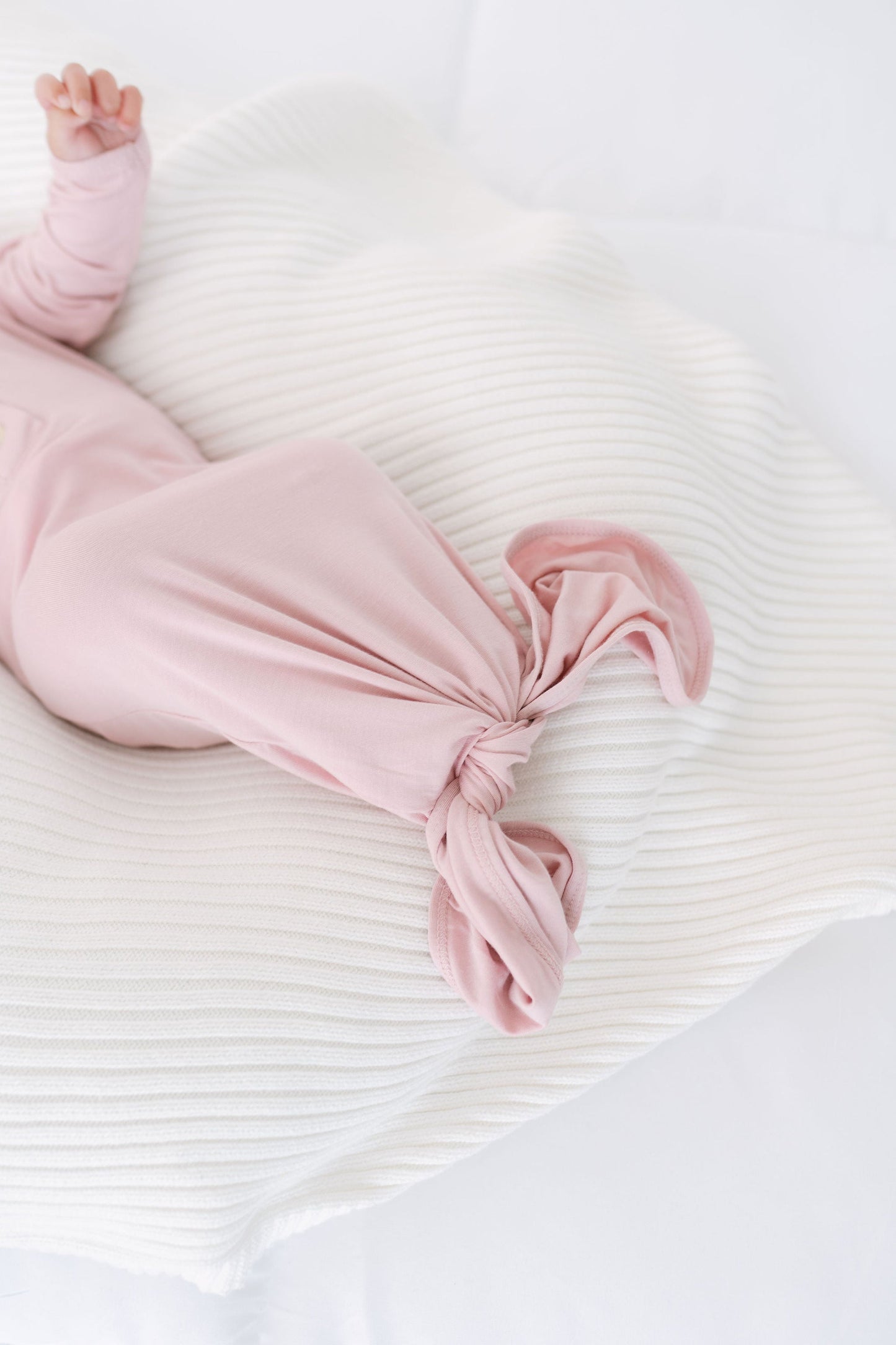 Dusty Rose 3-Piece Newborn Gown Set