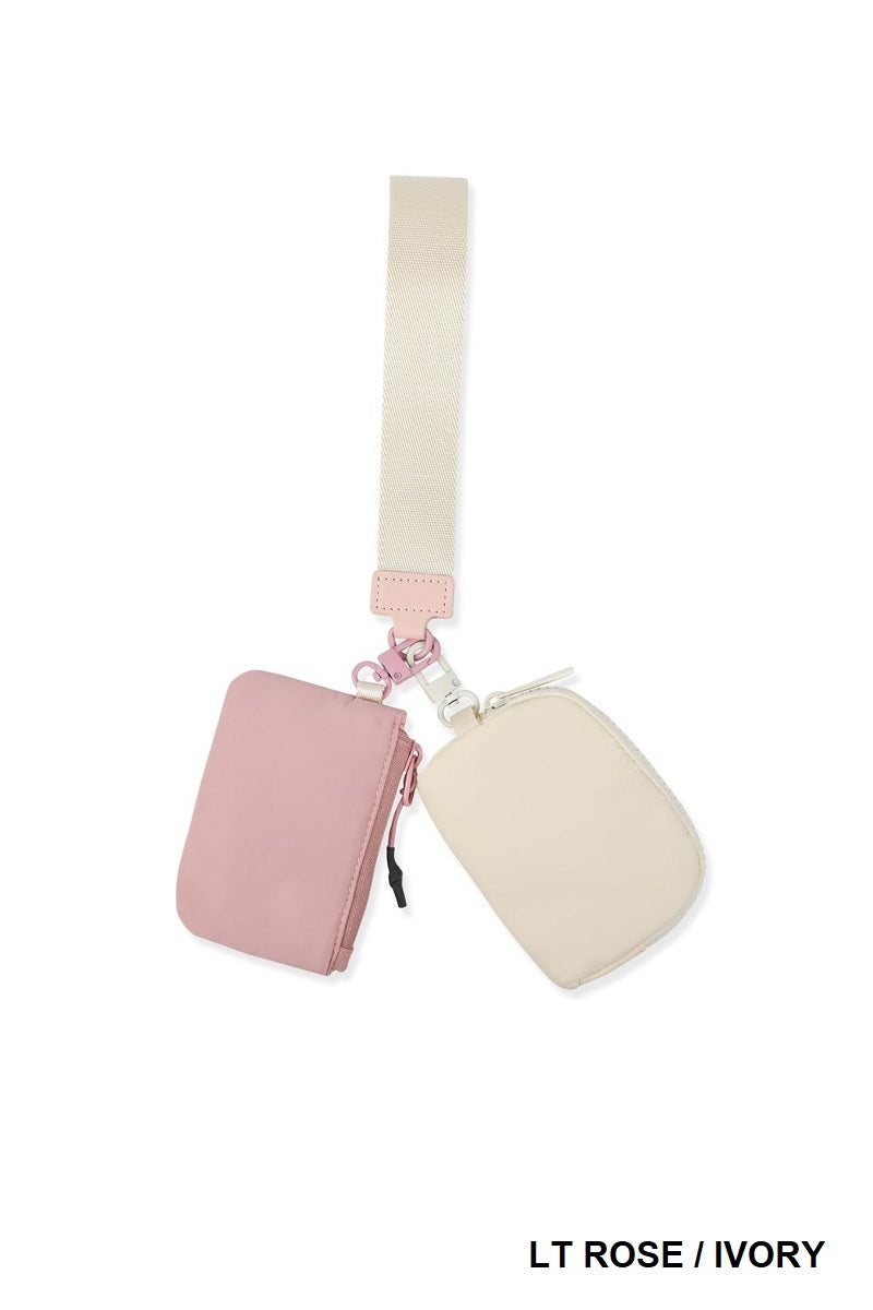 On The Go Dual Pouch Wristlet