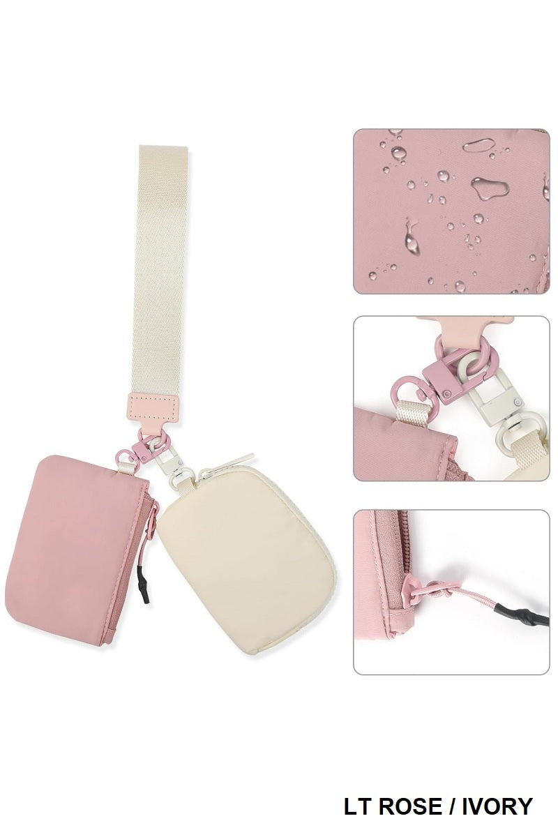 On The Go Dual Pouch Wristlet