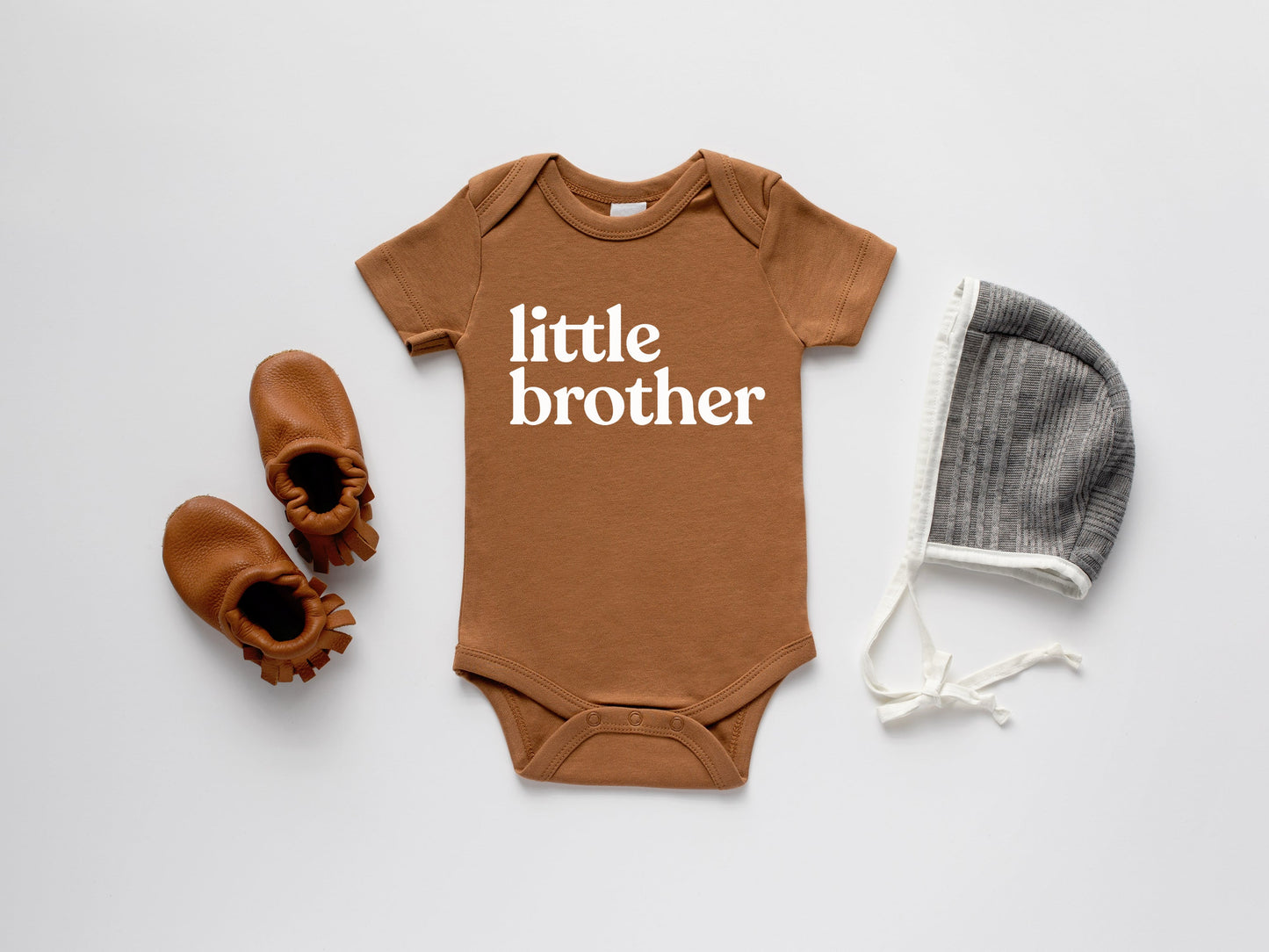 Little Brother Organic Baby Bodysuit- 3 Colors