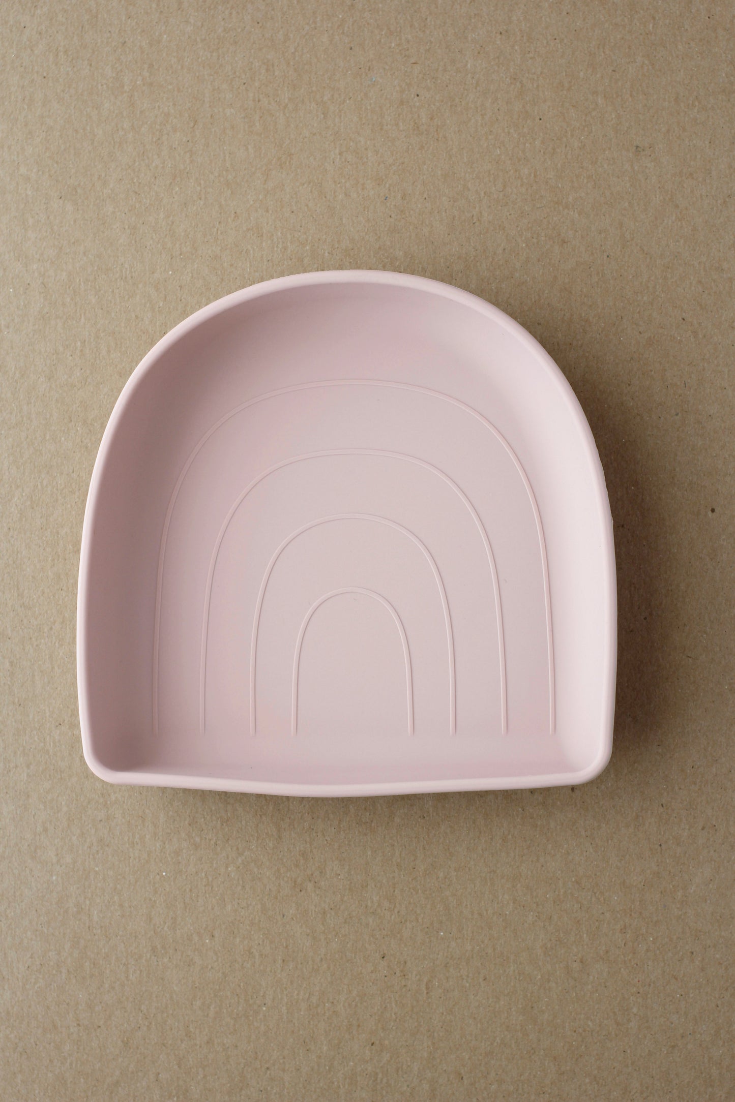 Silicone Suction Plate - Rainbow | Pale Mauve