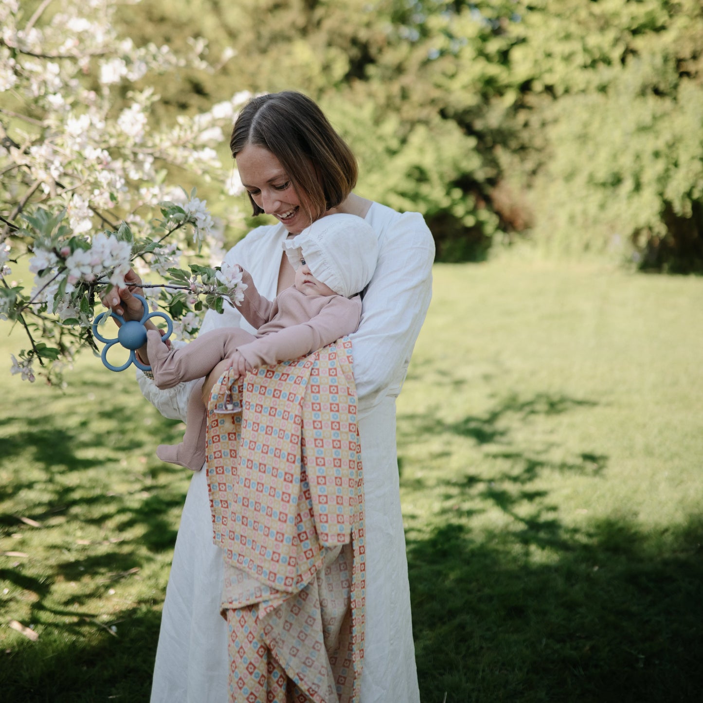 Organic Cotton Muslin Swaddle Blanket- Multiple Color Options