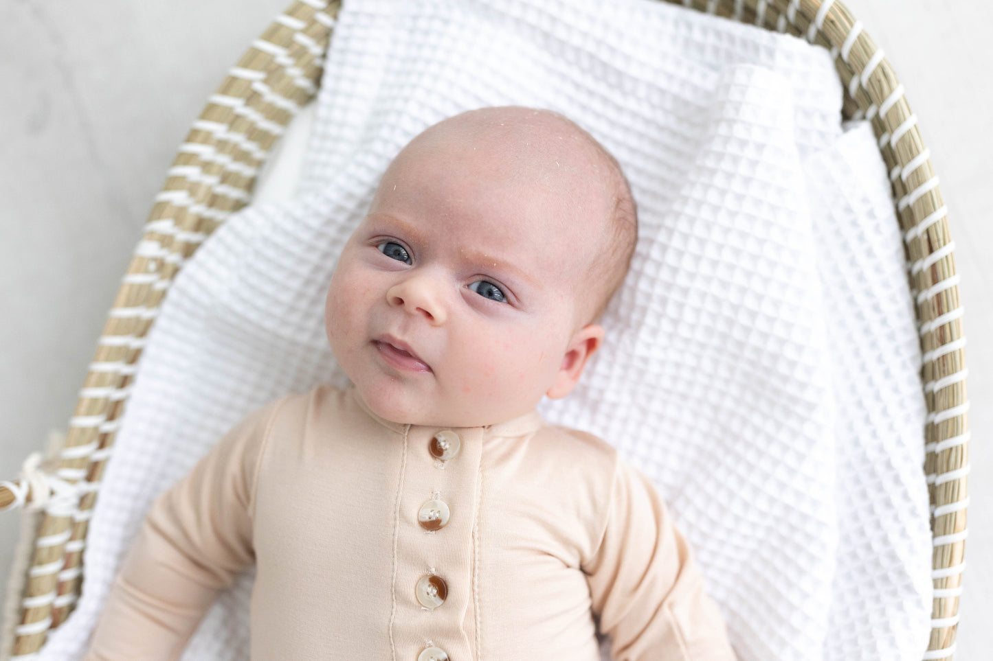 Sand Knotted Baby Gown Set With Hat/Headband Option (Newborn-3 months)