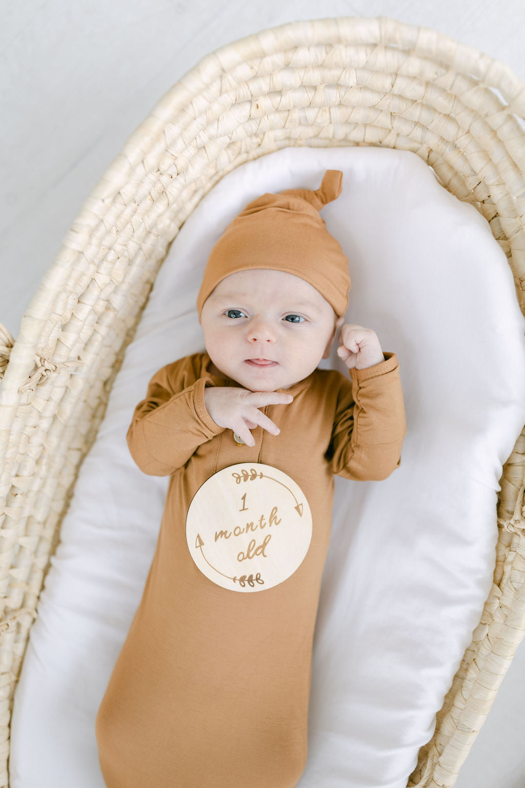 Boho Wood Baby Milestone Cards