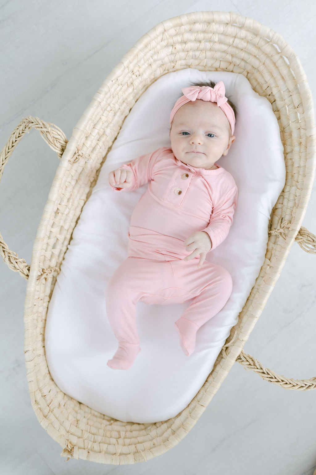 Pink Baby Outfit Set with Hat/Headband Option (Newborn - 12 months)
