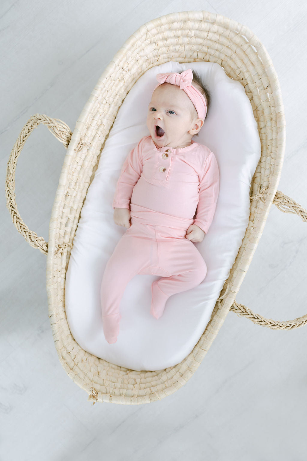 Pink Baby Outfit Set with Hat/Headband Option (Newborn - 12 months)