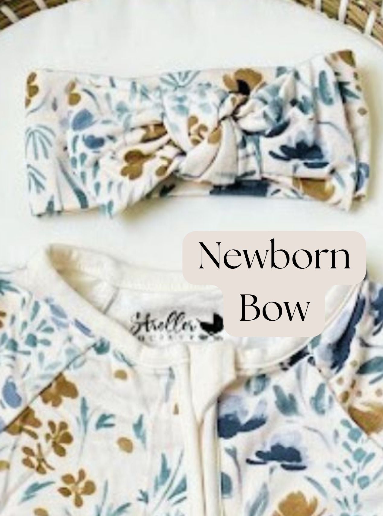 Fall Floral Baby Bamboo Pajamas- Multiple Style Options