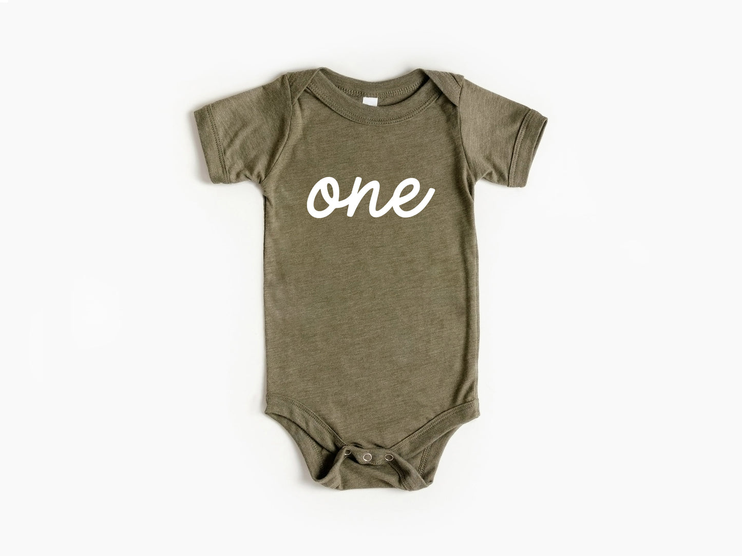 One First Birthday Baby Bodysuit- 4 Colors