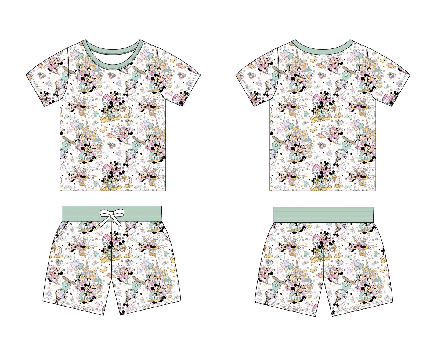 Cotton Candy Magic Pocket Short Set