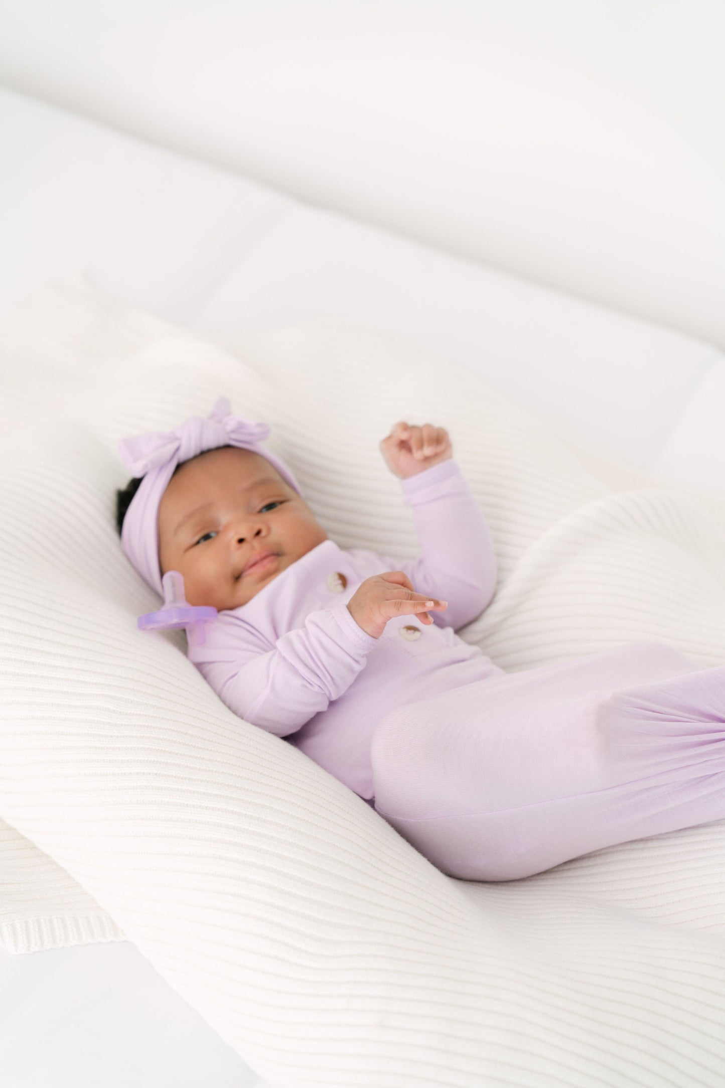 Lavendar Newborn Gown Set