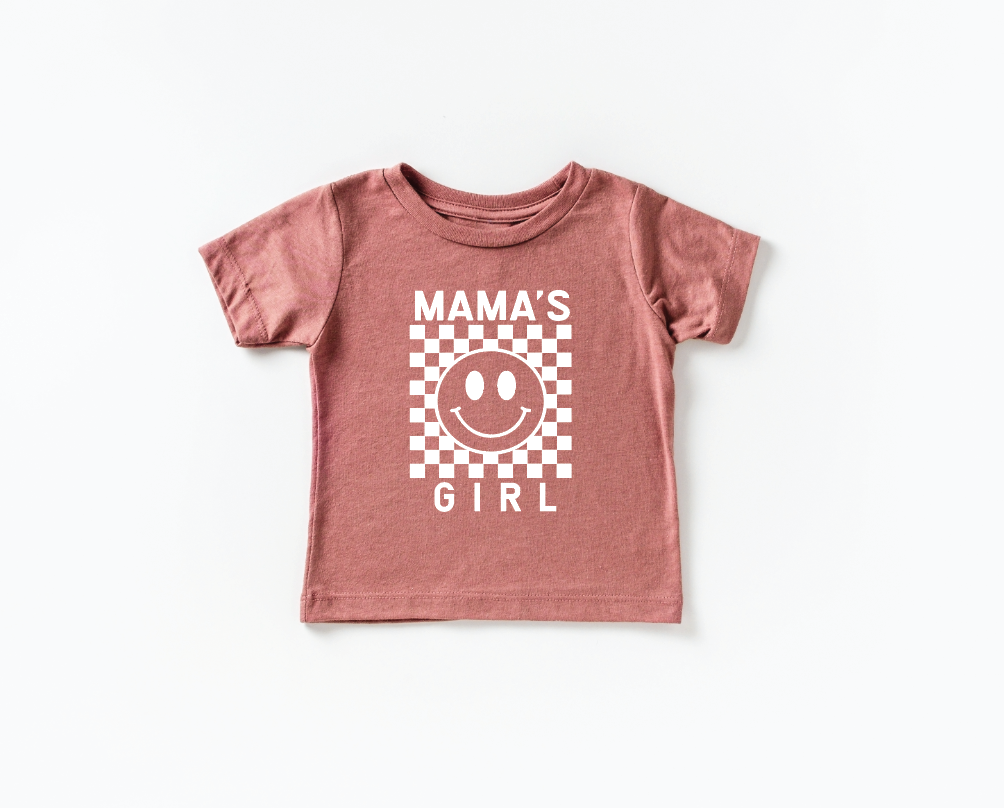 Mama's Girl Checkered Tee- 5 Colors
